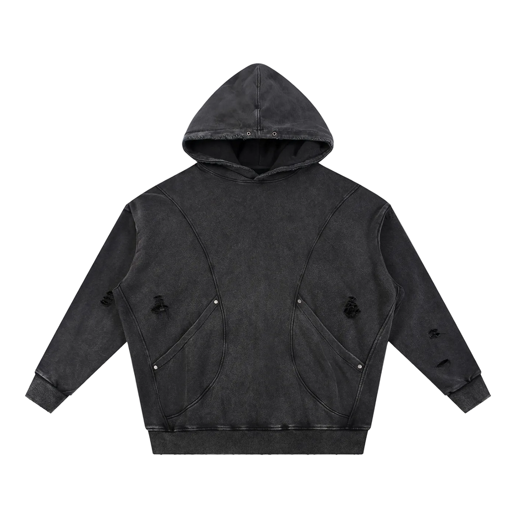 Reverence Hoodie in Black — front