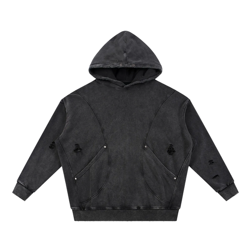 Reverence Hoodie in Black — front