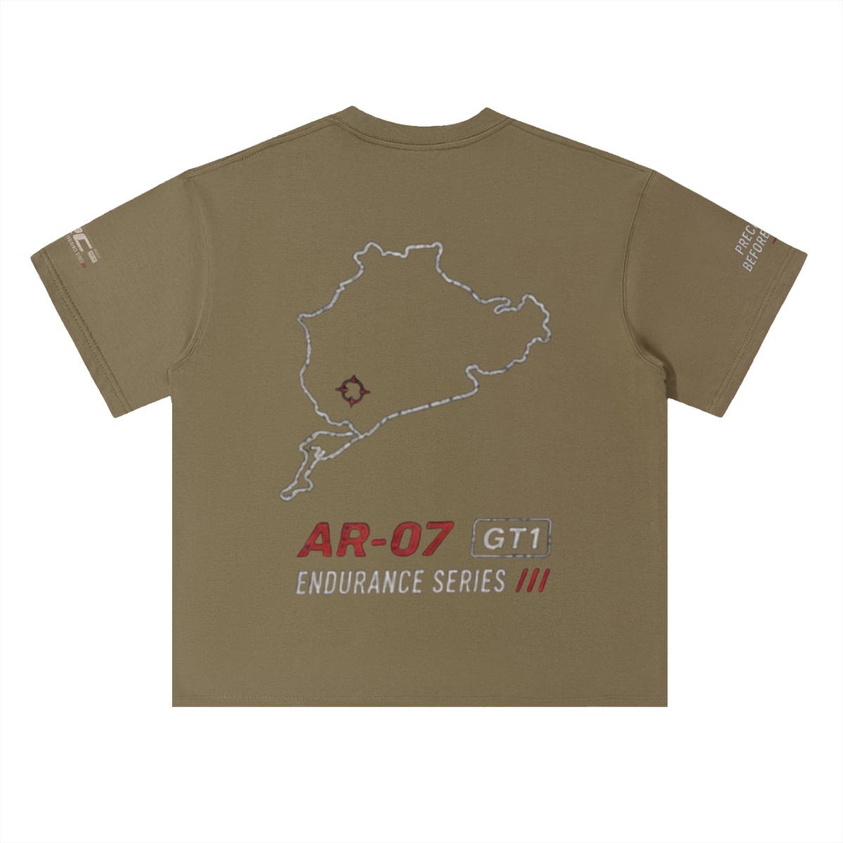 AR-07 Tee in Deep Khaki — back
