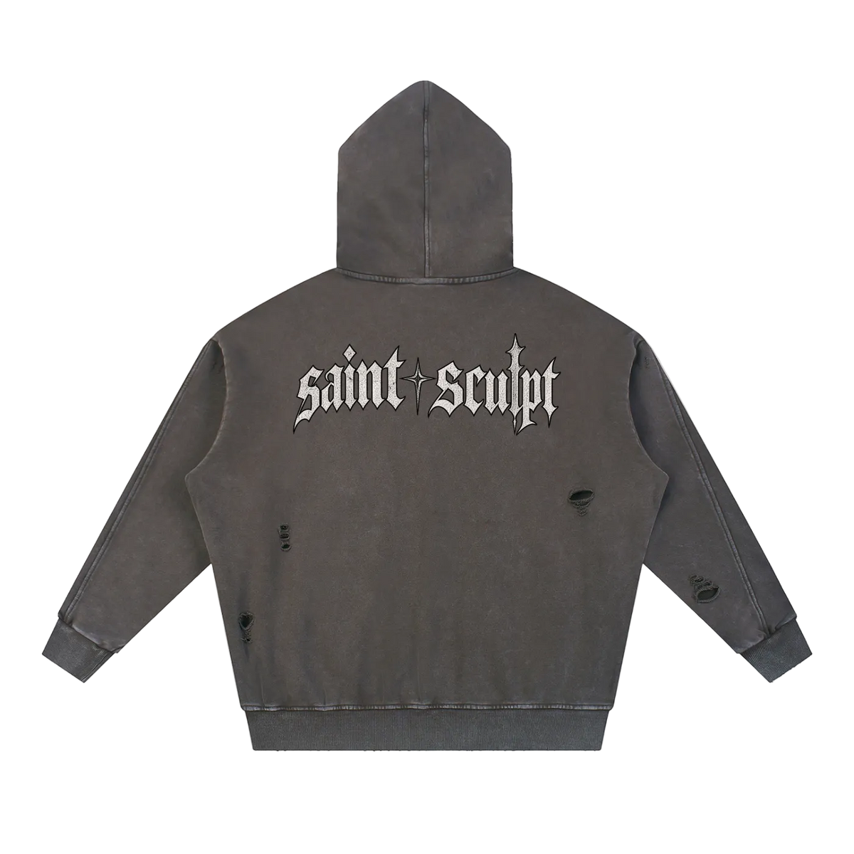 Reverence Hoodie in Coffee — back