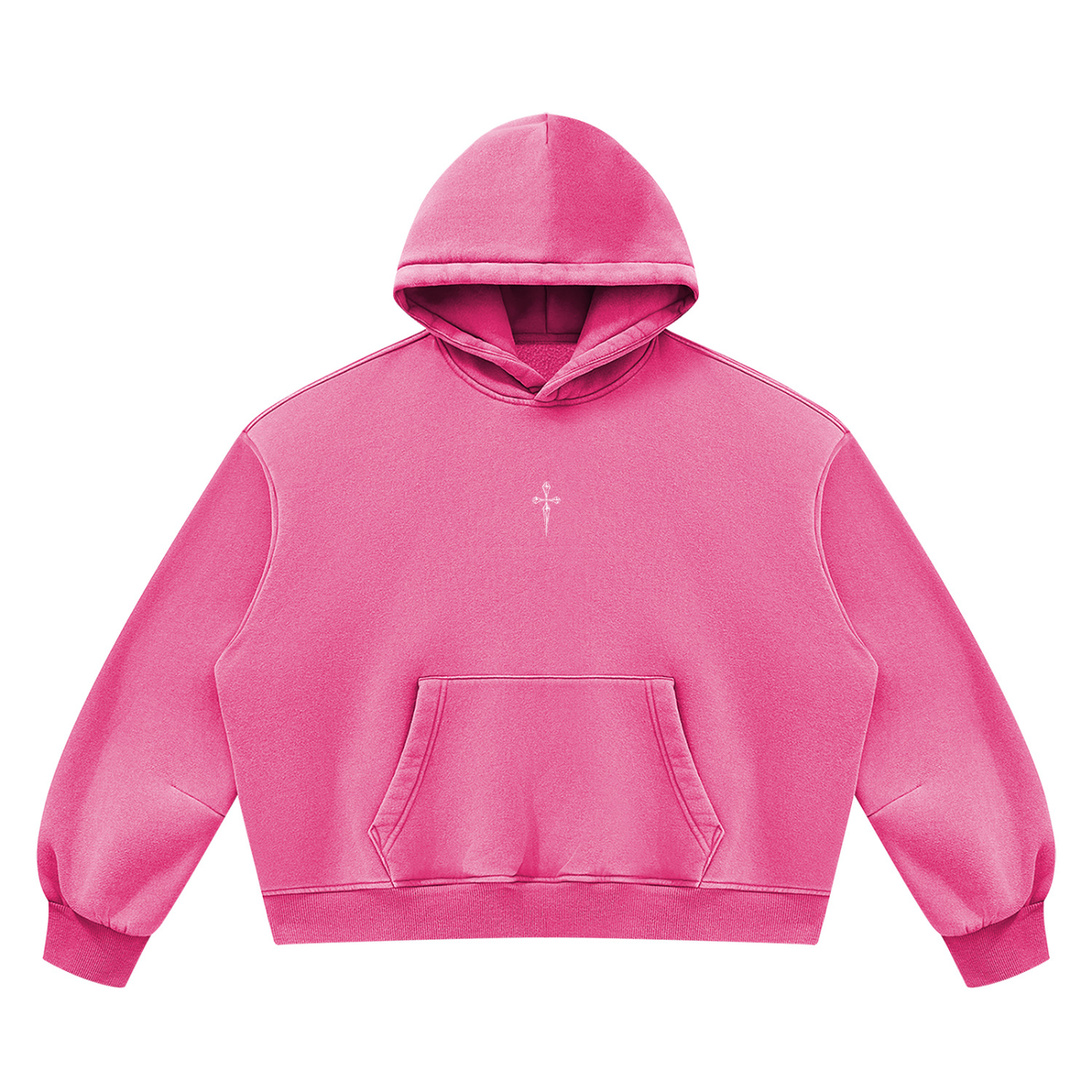 Hoodie in Rose Red