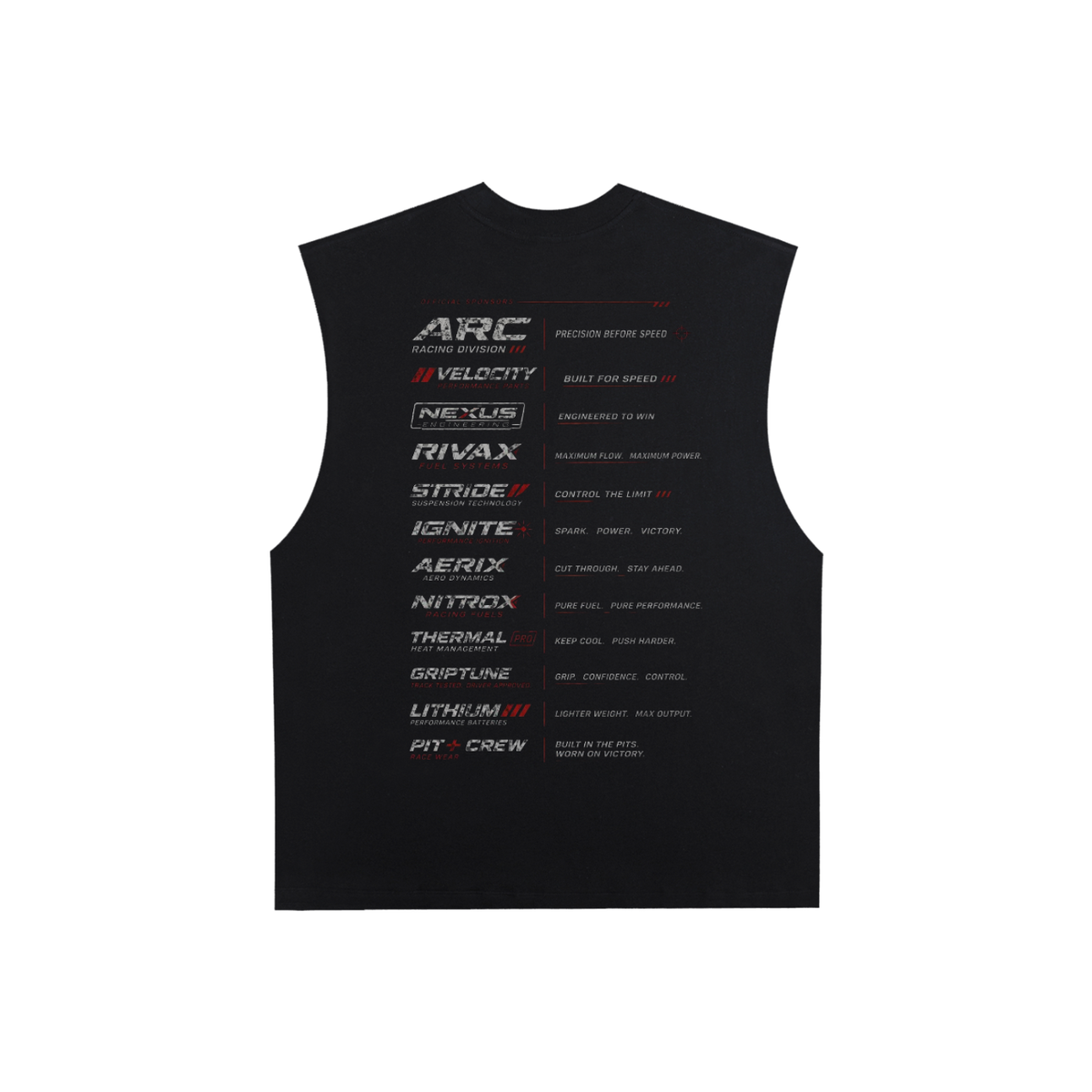 Boost Tank — Black, back