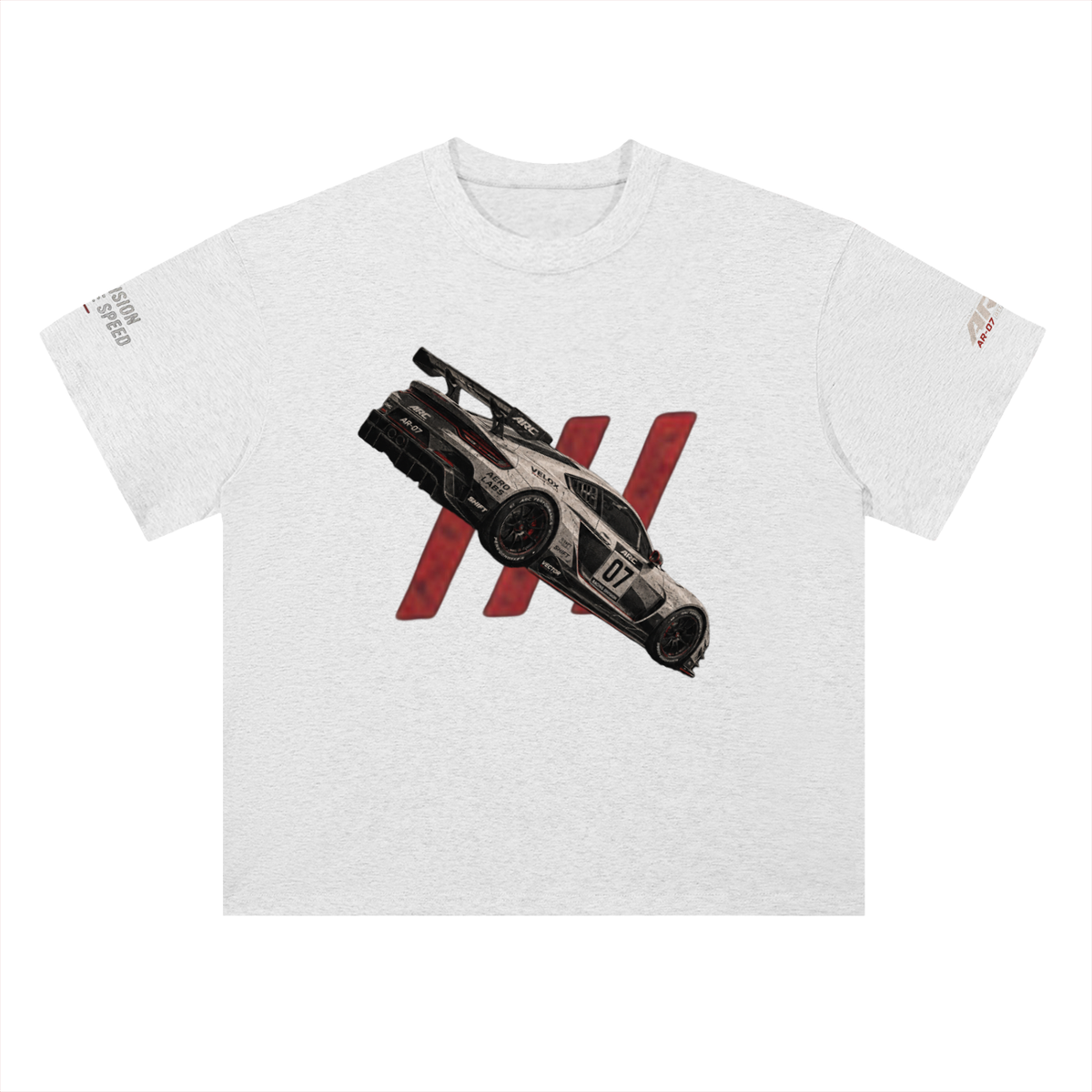 AR-07 Tee in Light Gray — front