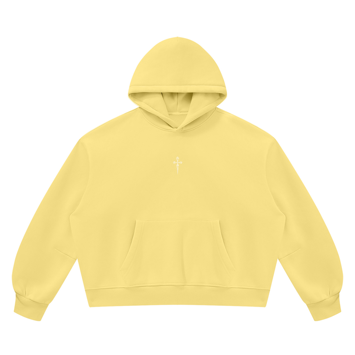 Hoodie in Light Yellow