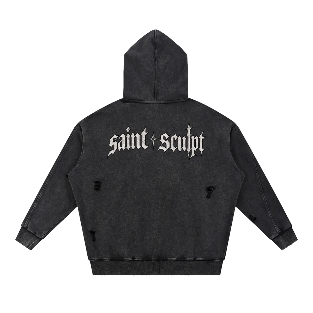 Reverence Hoodie in Black — back
