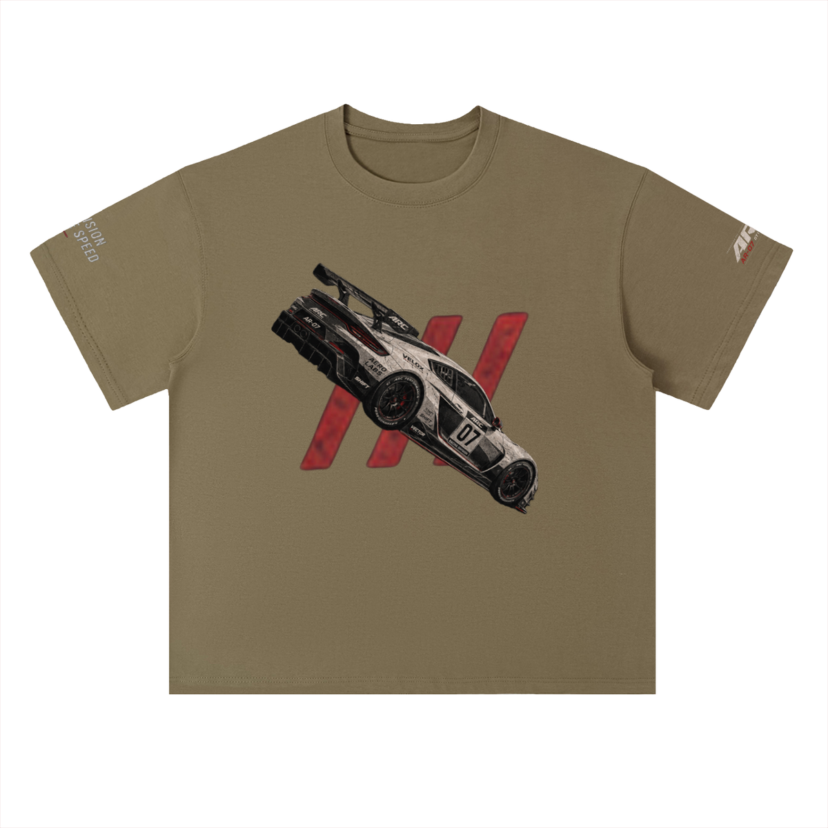 AR-07 Tee in Deep Khaki — front