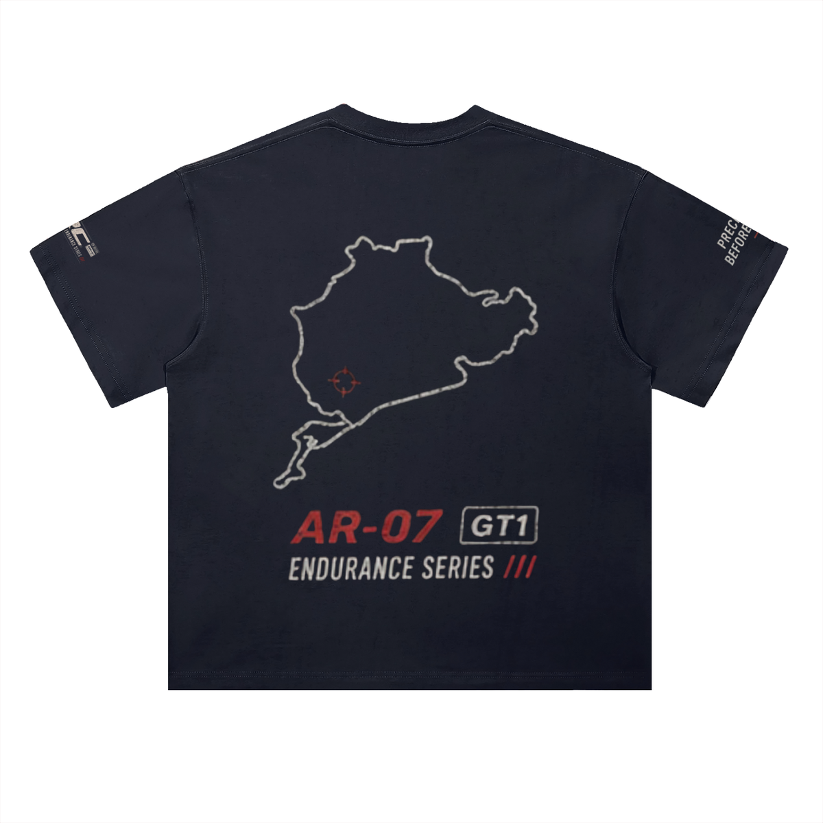 AR-07 Tee in Navy — back