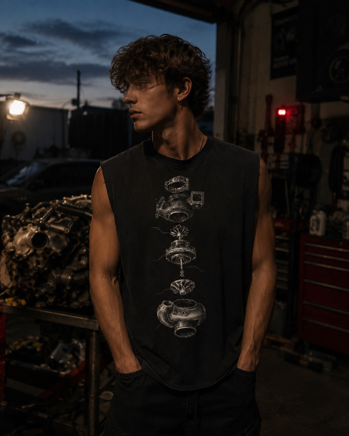 Boost Tank — Black, lifestyle