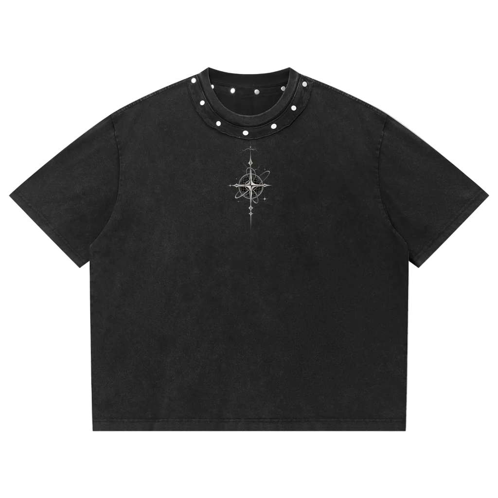 Thorn Tee in Black — front
