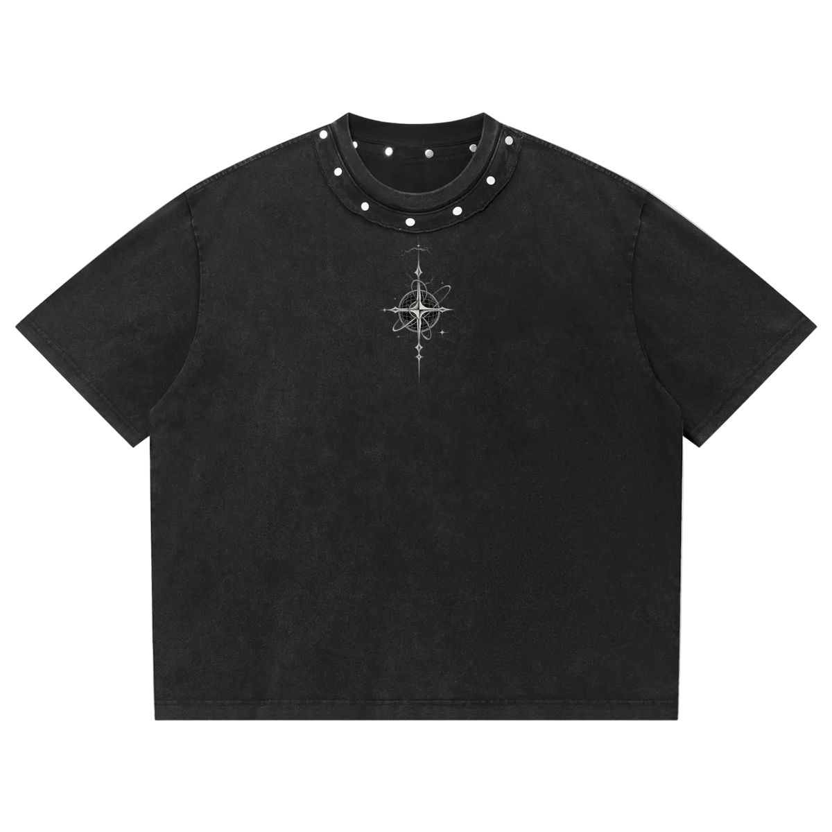 Thorn Tee in Black — front