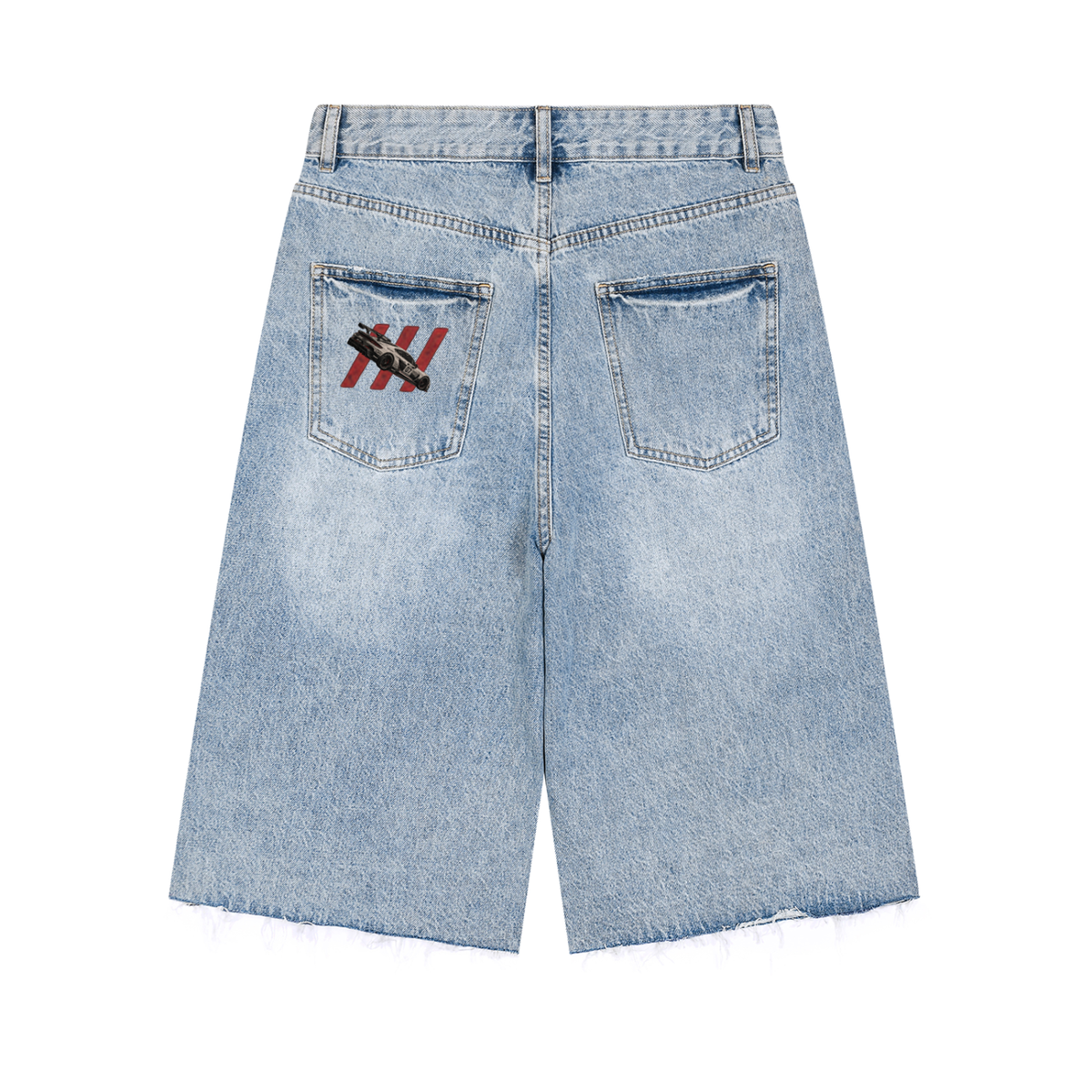 Paddock Shorts in Jeans Blue — back