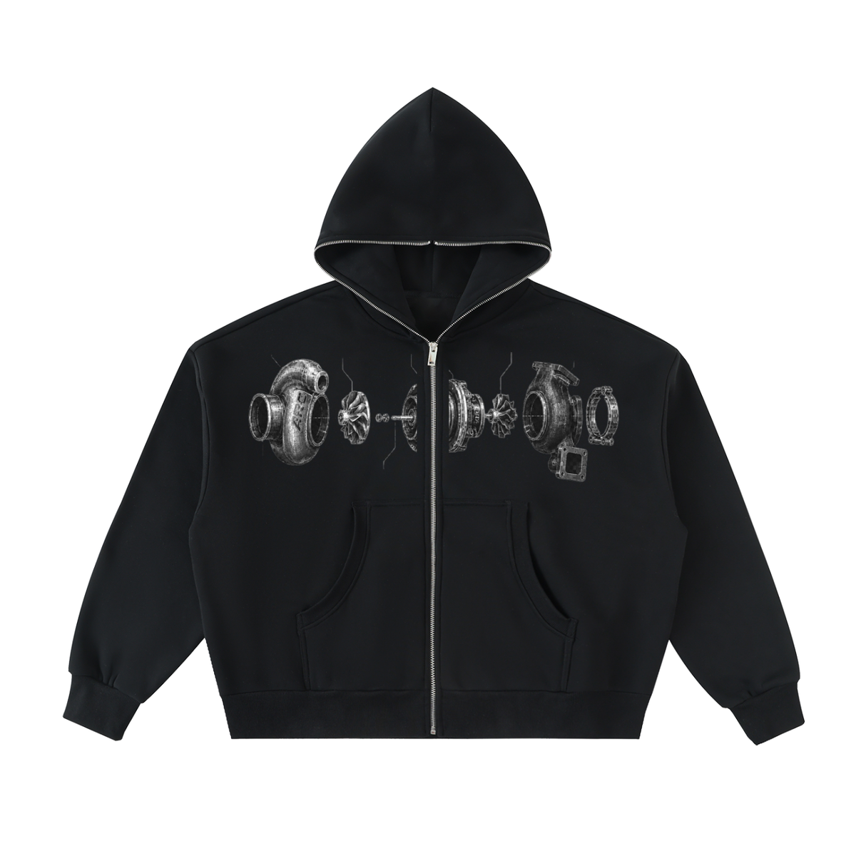 Boost Hoodie — Black, front