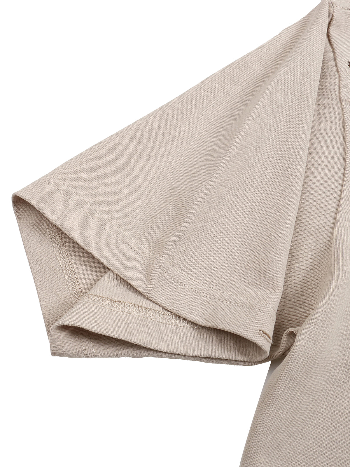 Classic Frayed Boxy Tee in Apricot