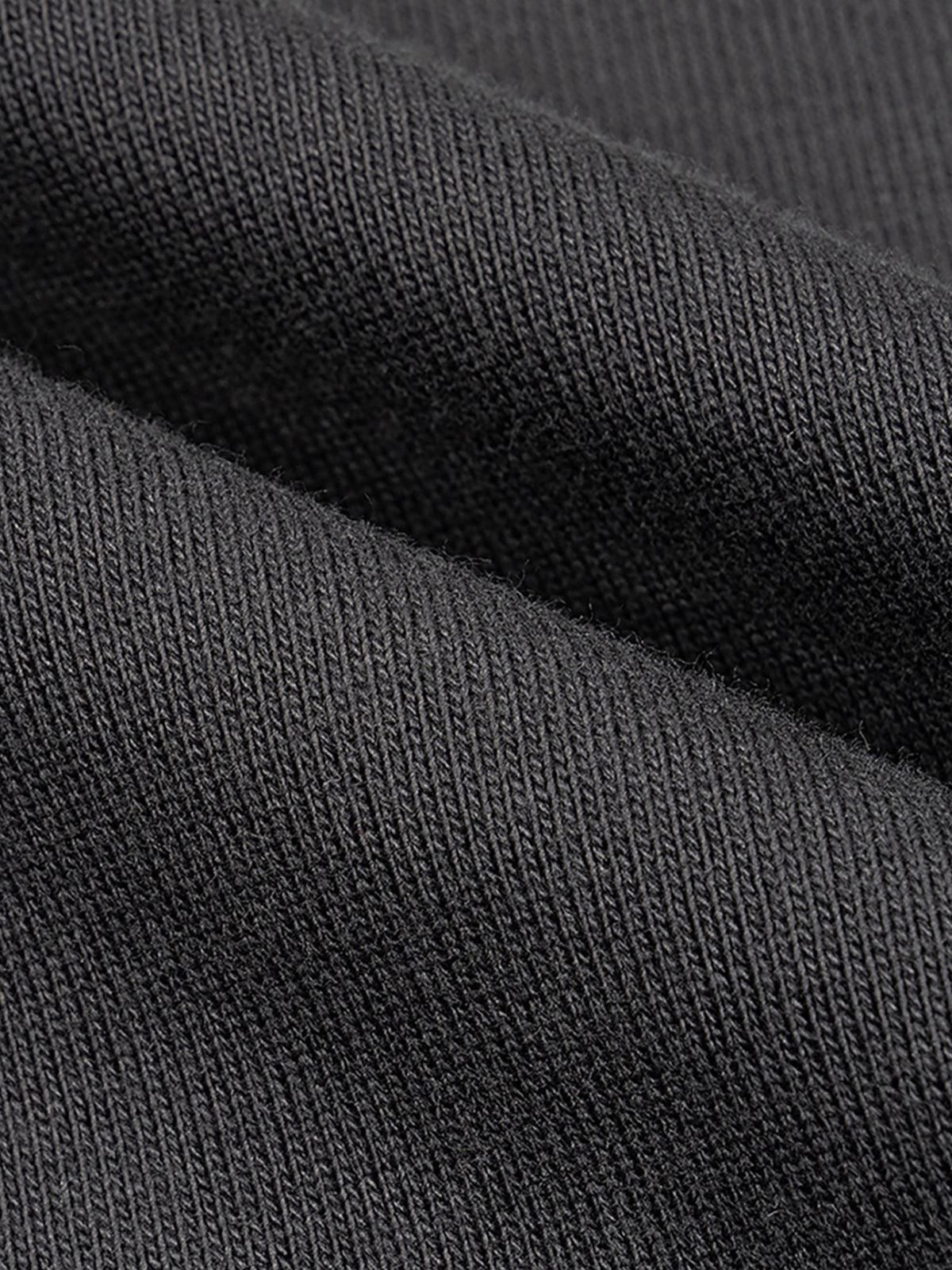 Raw Edge Boxy Non-Shrink T-Shirt in Dark Gray