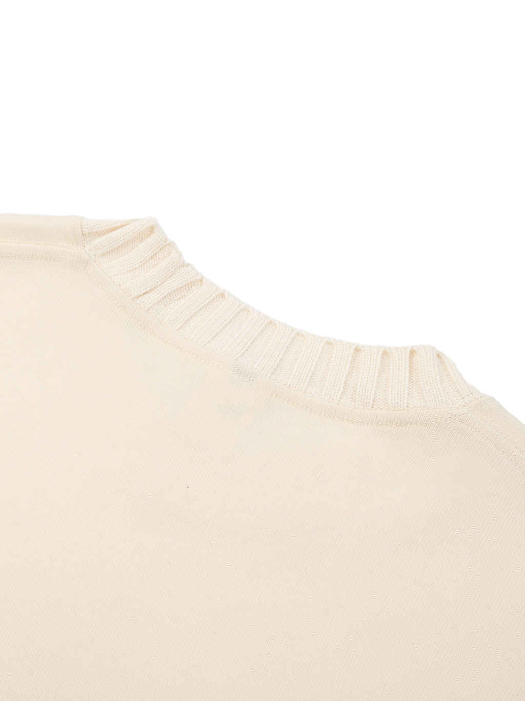 Knitted Round Neck Oversize Sweatshirt in Apricot