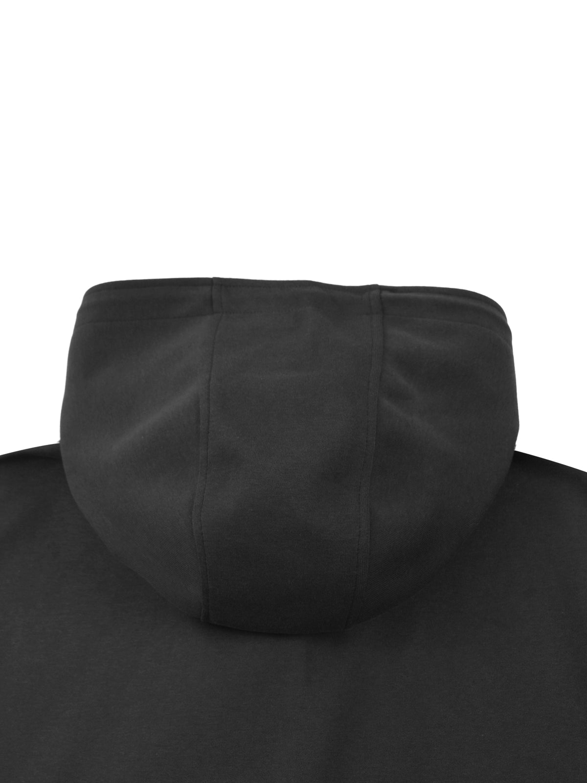 Placket Hoodie in Black