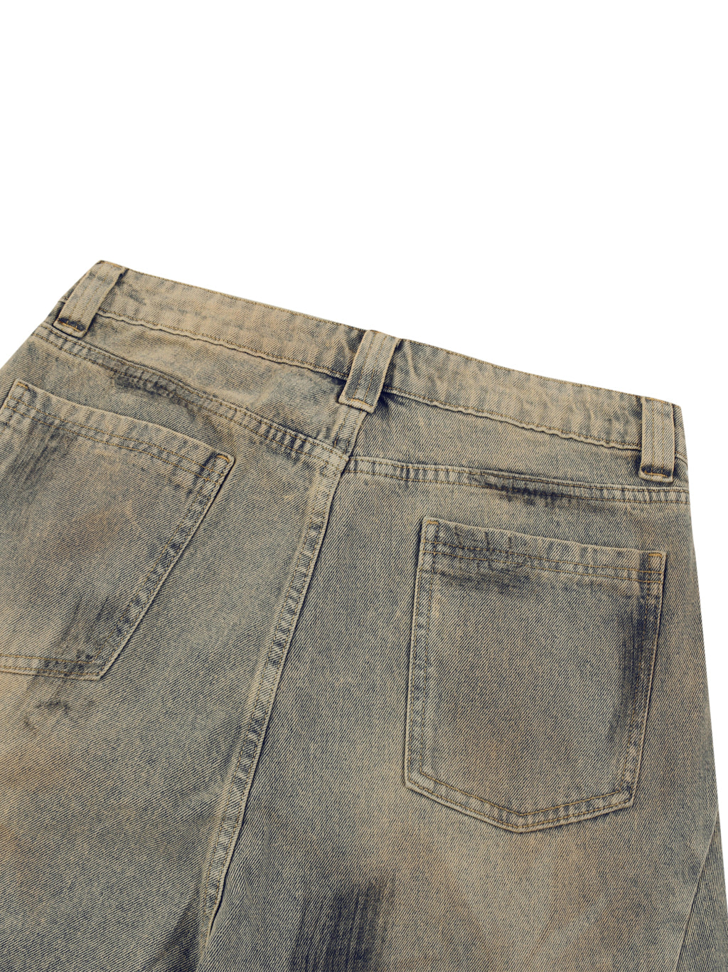 Tread Shorts in Sand Wash — back pocket detail
