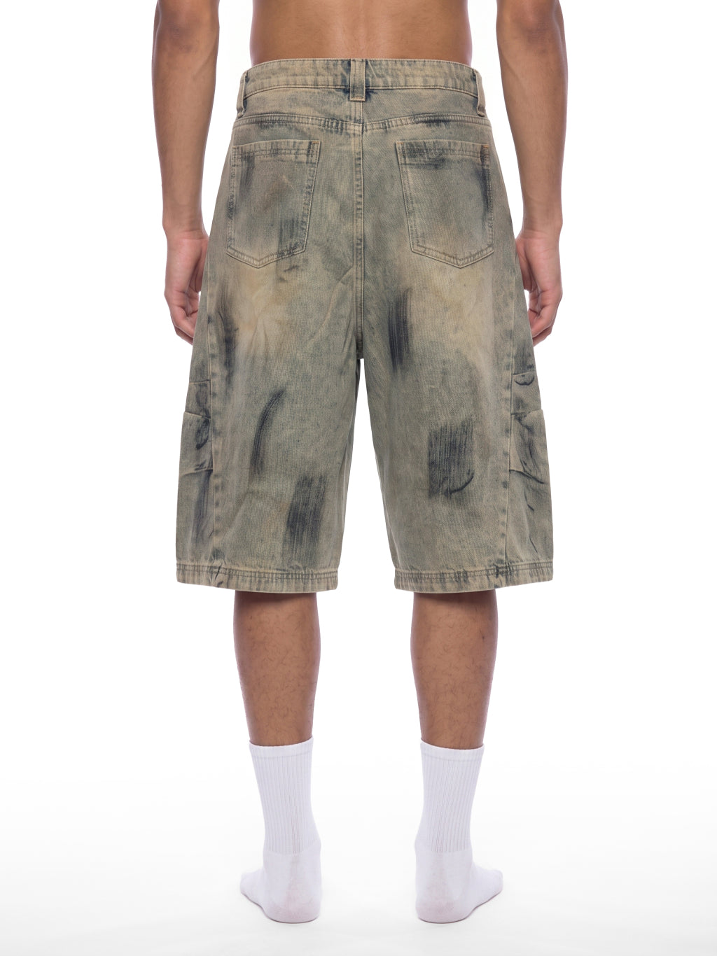 Tread Shorts in Sand Wash — model back
