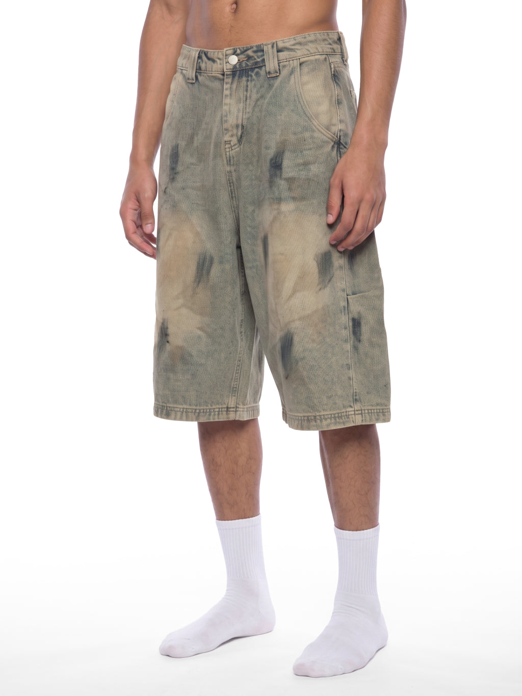 Tread Shorts in Sand Wash — model front angle